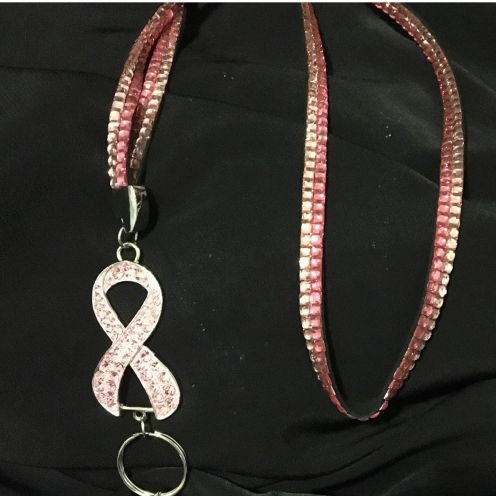 Pink Ribbon Lanyard 🎀
